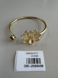 Brazalete con Diseño de Flor y Circon