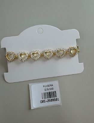 Pulsera Corazones con Circones