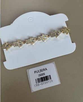 Pulsera de Cadena con Motivos de Mano