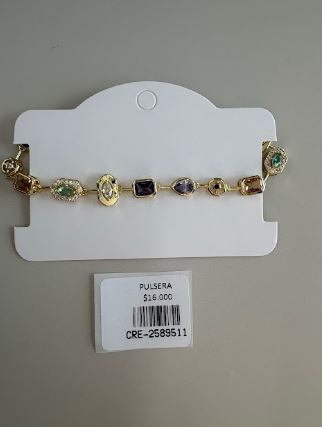 Pulsera con Piedras de Colores Variados