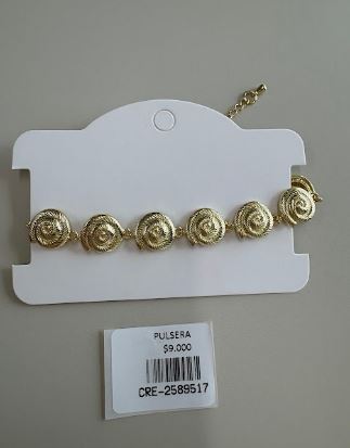 Pulsera con Eslabones de Conchas Marinas en Espiral