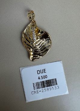 Dije Orgánico con Textura y Piedras