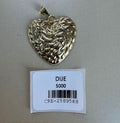 Dije Corazón con Superficie Texturizada