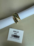 Anillo con diseño de gotas entrelazadas