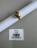 Anillo Ovalado Dorado Liso