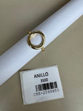 Anillo Diseño Círculo Minimalista Tono Dorado
