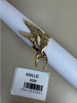 Anillo Diseño Ave en Vuelo con Acabado Brillante