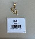 Dije de Pez Dorado con Detalles en Cristales