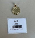 Dije Circular San Benito en Relieve