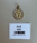 Dije Circular Virgen de Guadalupe con Circonias