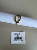 Anillo con Diseño Abstracto Orgánico en Tono Dorado