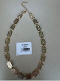 Choker de Eslabones Rectangulares con Textura