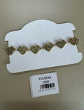 Pulsera de Cadena con Motivos de Corazón