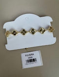 Pulsera de Cadena con Motivos Florales