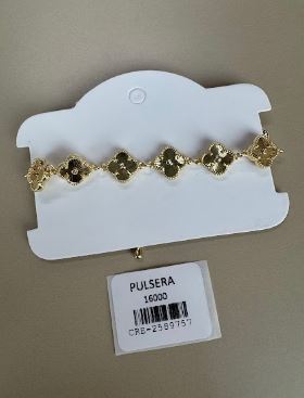 Pulsera de Cadena con Motivos Florales