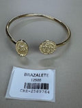 Brazalete Rígido Abierto con Medallas Religiosas