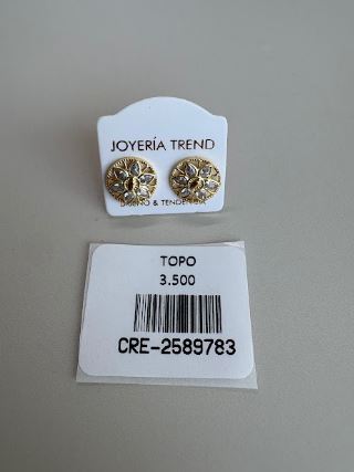Topo con Diseño de Flor con Circones