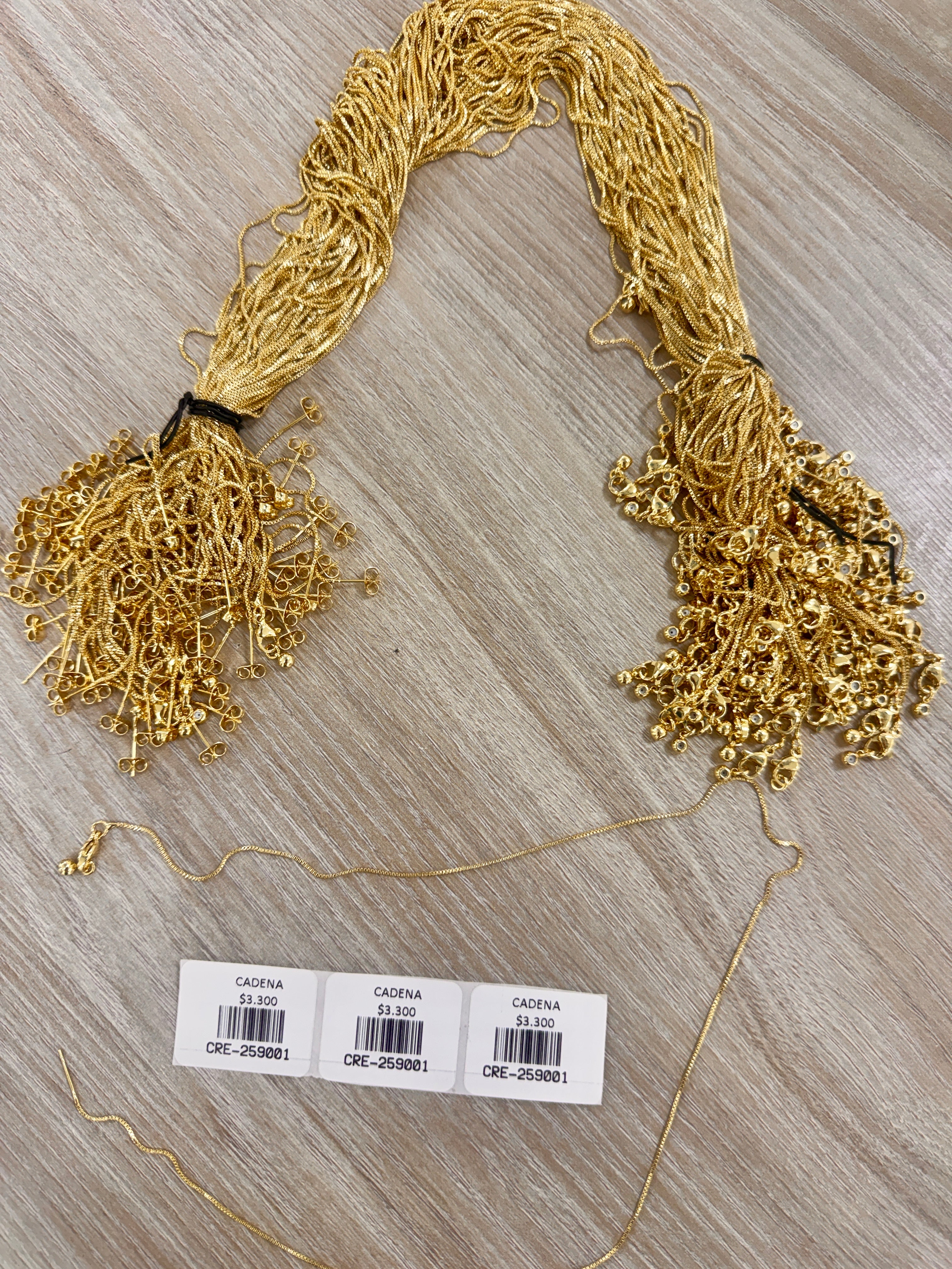 Cadena Delicada Dorada de Eslabón Fino