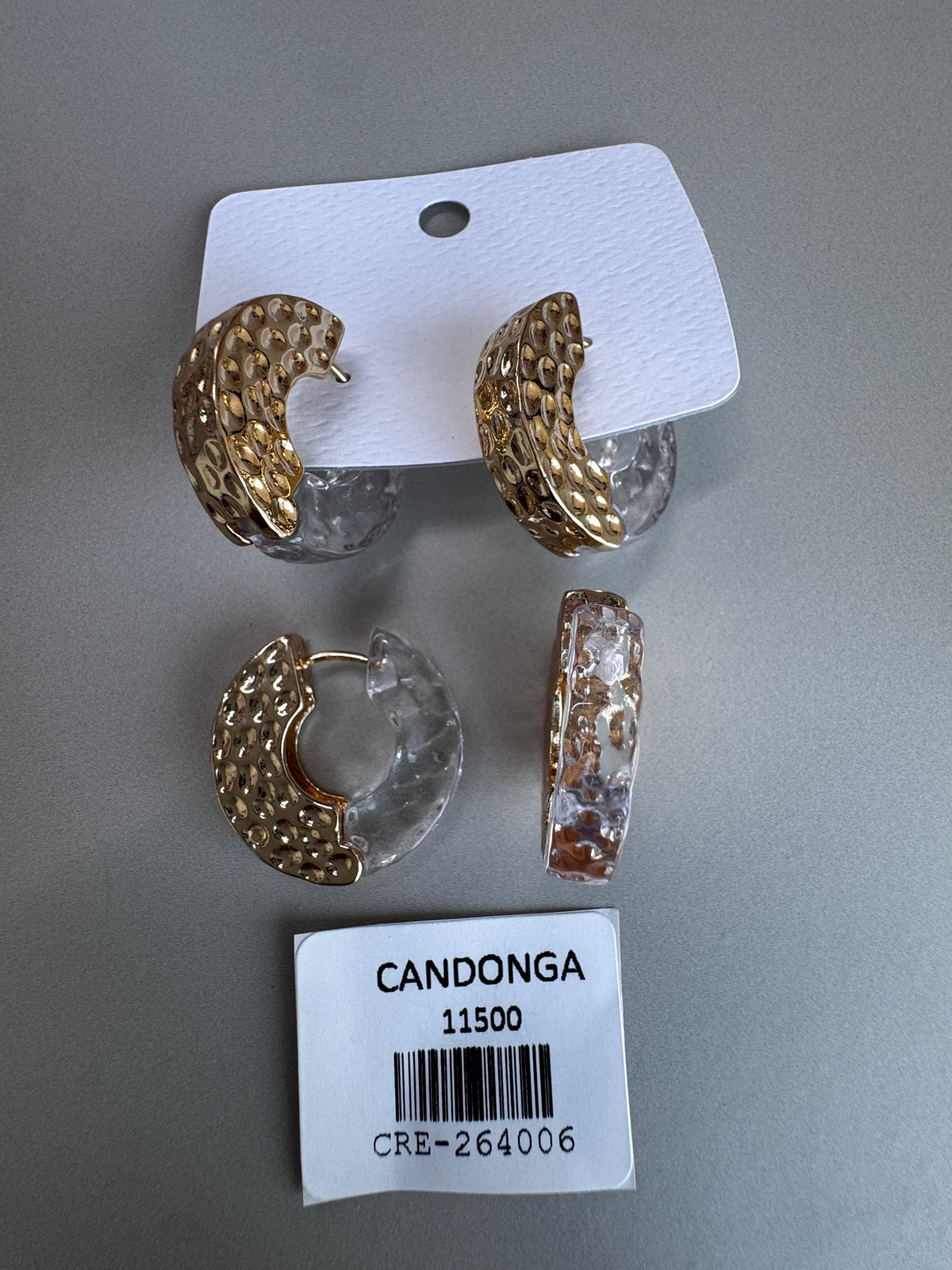 Candonga mini resina color transparente