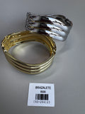 Brazalete y dorado y plateado