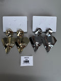 Arete largo triangular martillado