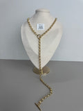Collar con corbatín con eslabones