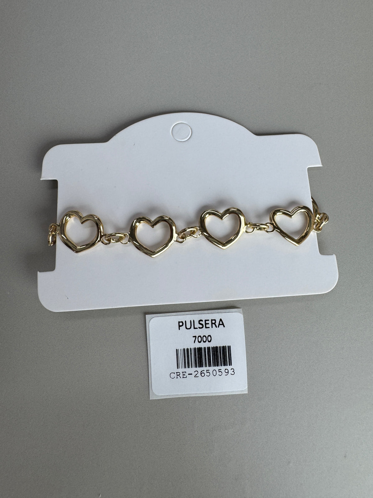 Pulsera eslabones corazón