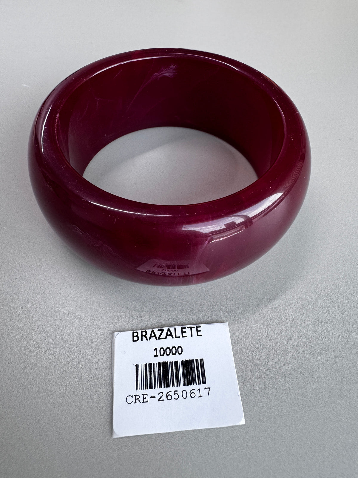Brazalete resina borgondy