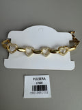 Pulsera corazón con microcircón