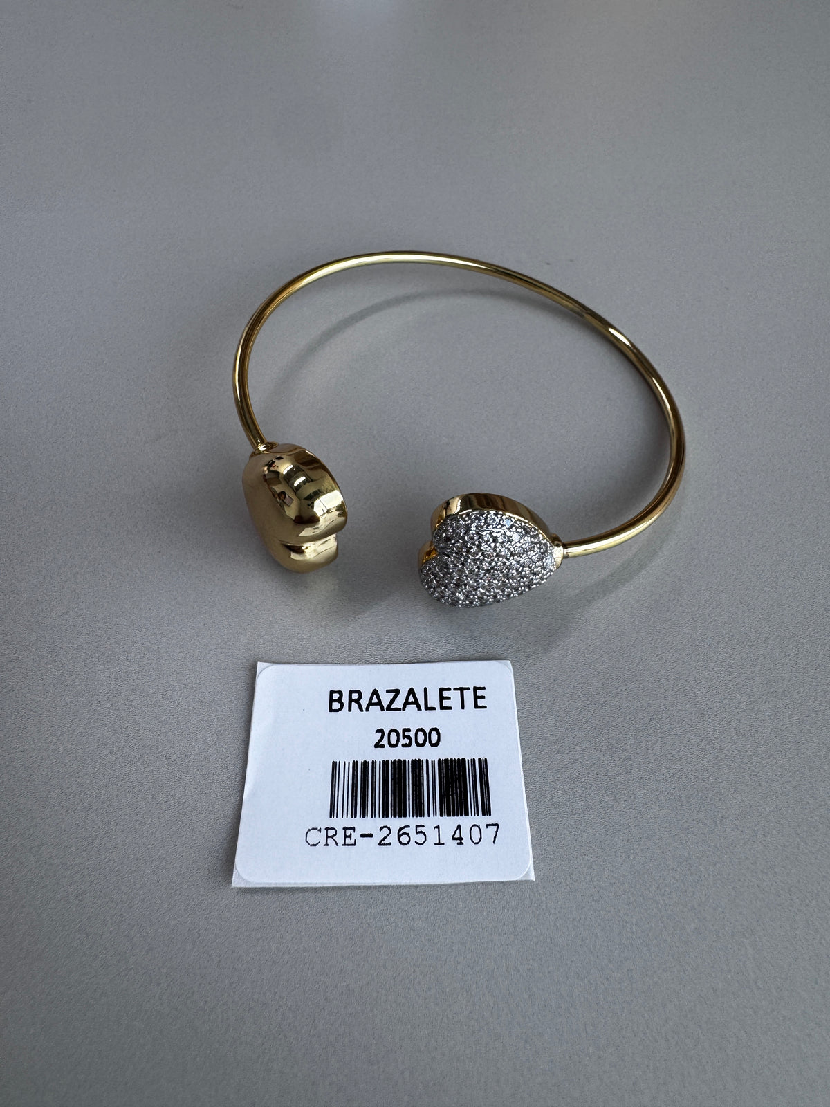 Brazalete corazón bicolor