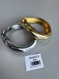 Brazalete dorado y plateado