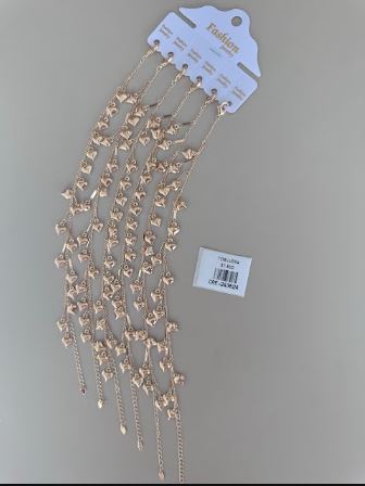 Tobillera de Cadena con Dijes de Corazon