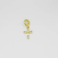 Dije Charms de Cruz con Detalles Brillantes