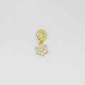 Dije Charms Flor con Detalles Brillantes
