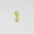 Dije Charms Huella con Detalles Brillantes