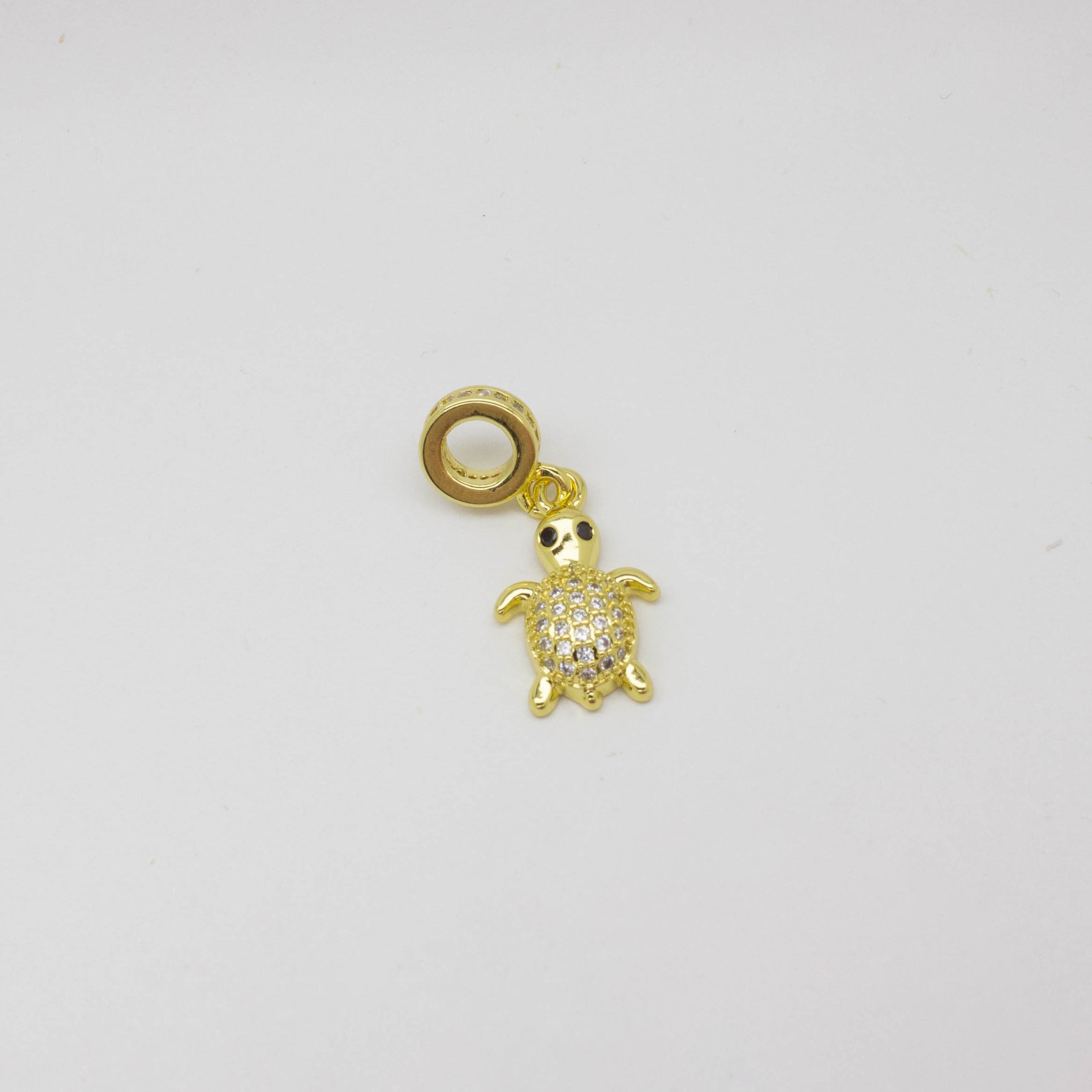 Dije Charms Tortuga con Microcircones