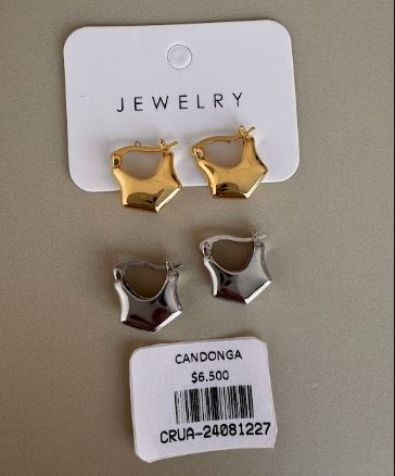 Candongas Hexagonales Lisas