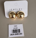 Aretes Topo Esfera Maxi Brillante