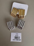 Topos Geométricos de Barras Dorados y Plateados