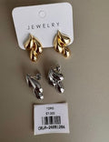 Aretes Topo Hojas Orgánicas