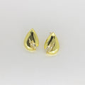 Aretes Gota Abstracta con Detalle Central