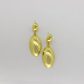 Aretes Colgantes Ovalados Texturizados
