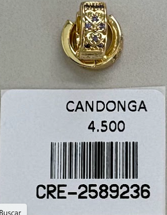 Candonga Relieve de Corazon con Circones Color Lila