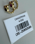 Candonga Pequeña Mini con Circones Fucsia