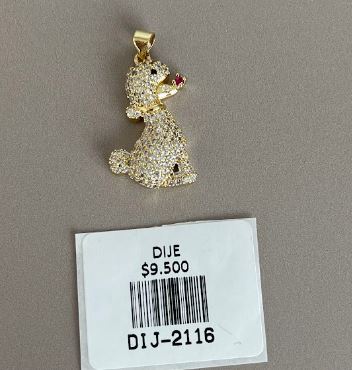 Dije Diseño Perrito con Detalle