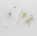 Ear Cuff Corazón con Microcircones