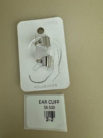 Ear Cuff Tecturizado con Circones y Relieve