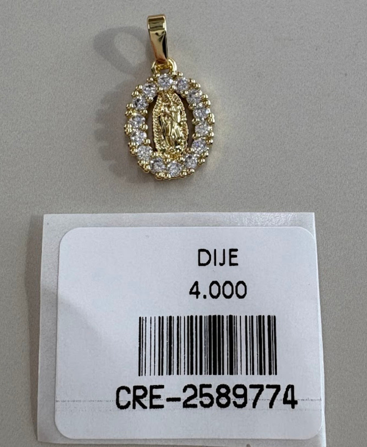 Dije Virgen de Guadalupe con Circones