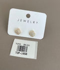 Aretes Topo Cuadrados con Pavé de Brillos